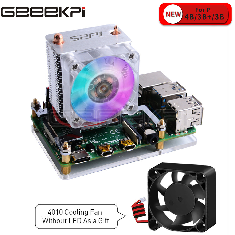 Pi Cooler - GeeekPi Clear Black Ice Tower Cooling