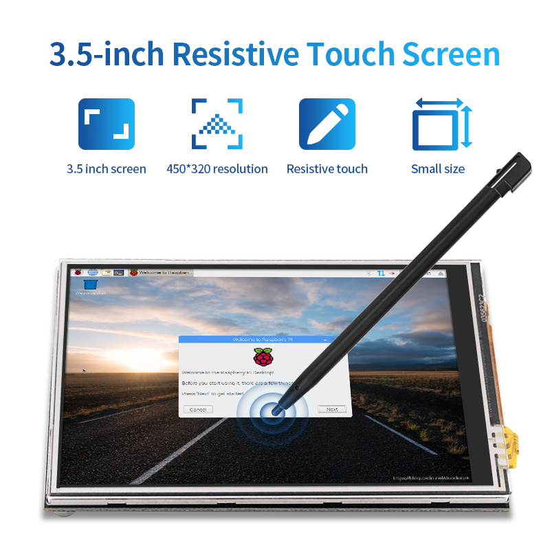3.5 inch Raspberry Pi 4 Touch  - Pi Cooler review and price