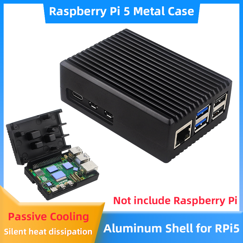 Raspberry Pi 5 Aluminum Case A - Pi Cooler review and price